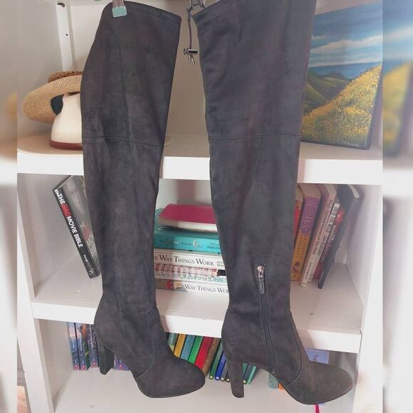 Sam Edelman Kent Over-the-Knee Gray Boots - Size 8.5 - NWOT - Picture 6 of 13